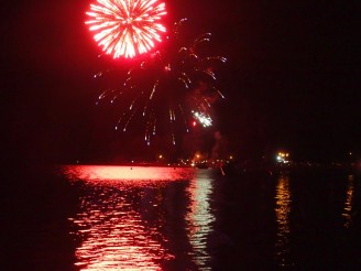 New Years Fireworks, Te Anau, New Zealand