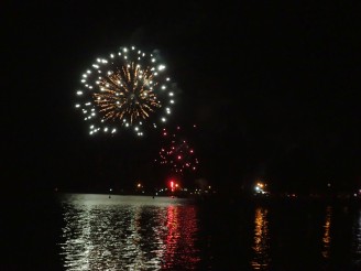 New Years Fireworks, Te Anau, New Zealand